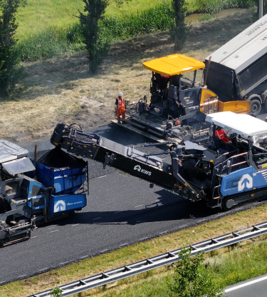 Asfalteren KWS snelweg